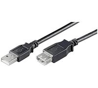 Goobay 68622 Cable alargador USB 2.0 Hi-Speed tipo A macho a tipo A hembra, 0,3 m