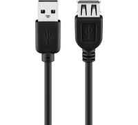 Goobay 68625 Cable alargador USB 2.0 Hi-Speed tipo A macho a tipo A hembra, 0,6 m