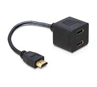 Goobay 68783 - Adaptador de cable HDMI, niquelado, hembra, tipo A