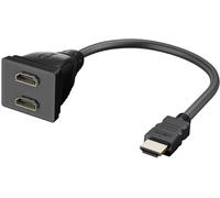 Goobay 68784 cable hdmi 0,1 m hdmi tipo a (estándar) 2 x hdmi type a