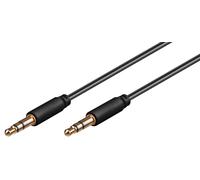 Goobay 69107 cable de audio 2 m 3.5mm negro - cables de audio (3.5mm,