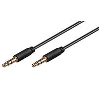 GOOBAY 69108 - Cable de audio, conector jack estéreo de 3,5 mm, 3 m, negro