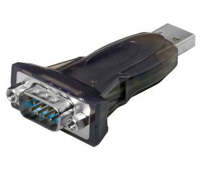 Goobay 69822 cambiador de género para cable usb rs-232 negro