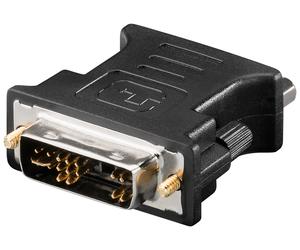 Goobay 69971 cambiador de género para cable dvi vga negro