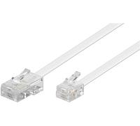 Goobay 6m rj-11/rj-45 cable blanco - adaptador para cable (rj-11, rj-4