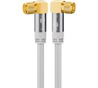 Goobay 70484 3 m cable satélite con 90 grados conector f en ángulo p