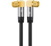 Goobay 70567 1 m cable satélite con 90 grados conector f en ángulo p
