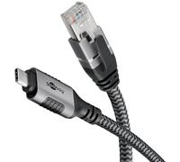 Goobay 70699 cable cat 6 usb-c 3.1 a rj45 ethernet para una conexión
