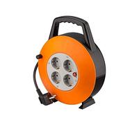 Goobay 71354 Interior 4salidas AC 15m Negro, Gris, Naranja Base múltiple - Bases múltiples (Interior, 15 m, 4 Salidas AC, Tipo F, Negro, Gris, Naranja, De plástico)