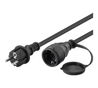 Goobay 71472 Alargador de alimentación con IP44 para uso en exteriores; alargador impermeable con toma de contacto de tierra (tipo F, CEE 7/4) > clavija contacto tierra (tipo F, CEE 7/7) 5 m