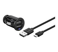 Goobay 71692 - Kit de Carga Micro USB para Coche (2 Unidades, 1 A)
