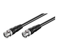 Goobay 72470 BNC Cable de conexión, 1,5 m, Color Negro