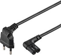 Goobay 73019 - Cable de alimentación con enchufe europeo, 2 m, color negro