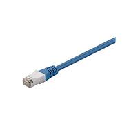 Goobay 73072 - Cable de Red (0,5 m, Cat5e, F/UTP (FTP), RJ-45, RJ-45, Azul)