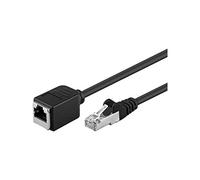 goobay 73386 - Cable alargador (cat. 5e, F/UTP, color negro)