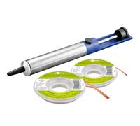 goobay 74090 Bomba de desoldar y aspirar soldaduras/bomba de soldadura antiestática/bomba de succión de soldadura como removedor de soldadura