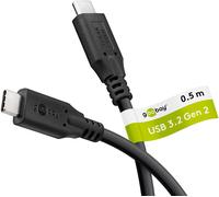 Goobay 74199 cable usb usb 3.2 gen 1 (3.1 gen 1) 0,5 m usb c negro