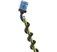 CAT 6A patch cable slim/Ultraflexible RJ45 CAT 6A cable de red U/UTP CU/cable Ethernet delgado con conectores cortos / 10 Gbit/s LSZH, protección contra dobladuras/ 74240, 7,5m, negro