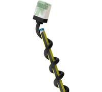 goobay - Cable CAT 8.1 delgado/Cable de red RJ45 CAT 8.1 ultraflexible U/FTP CU, OFC/Cable Ethernet con conectores cortos / 40 Gbit/s, 200 LSZH, protección contra dobladuras/negro, 0.5m, 74325