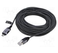 Goobay 74408 cambiador de género para cable usb 3.1 type a rj45 negro