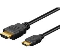goobay Cable Mini HDMI a HDMI 2.1 Cable HDMI de Ultra Alta Velocidad 8K a 60 Hz, 4K a 120 Hz a 48 Gbits/Dolby Atmos/HDR eARC/GoPro Hero 2, Canon, Raspberry Zero y Zero 2 W / 2m / 74430