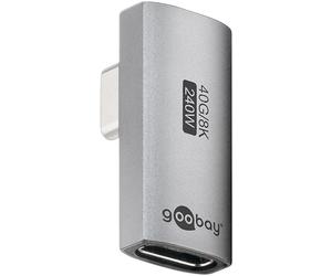 Goobay 74443 cambiador de género para cable usb-c plata