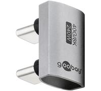 Goobay 74446 cambiador de género para cable usb-c plata