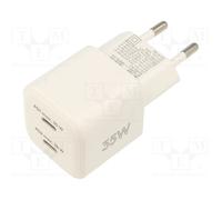 Goobay cargador rápido usb-c gan 35 w con power delivery ? 2 puerto