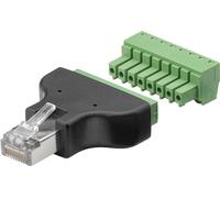 Goobay 76736 cambiador de género para cable terminal block 8-pin rj-4