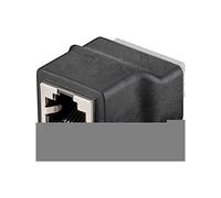 Goobay 76737 adaptador de cable 8-pin RJ-45 Negro - Adaptador para cable (8-pin, RJ-45, Female connector / Female connector, Negro)