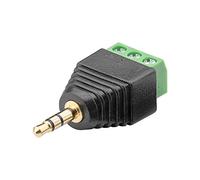 Goobay 76745 adaptador de cable 3-pin 3,5 mm Negro, Verde - Adaptador para cable (3-pin, 3,5 mm, Male connector / Female connector, Negro, Verde)