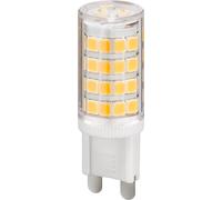 goobay Bombilla LED compacta de 3,5 W, G9, sustituye a una lámpara incandescente de 40 W, blanco cálido, ángulo de haz de 300°, 80 Ra, 400 lm, 3000 K - para focos empotrados o lámparas de techo, 77427