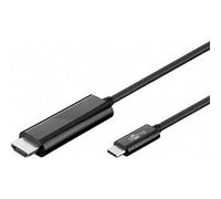 Goobay 77528 1.8m USB C HDMI Negro adaptador de cable de vídeo - Adaptadores de cable de vídeo (1,8 m, USB C, HDMI, Macho, Macho, Negro)