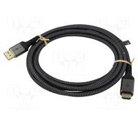 Goobay plus 3 m cable displayport a hdmi 8k 60 hz, unidireccional, com
