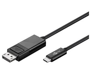 Goobay 79295 adaptador de cable de vídeo 1,2 m usb c displayport negr