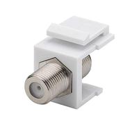 Goobay 79474 Keystone Módulo Sat/Antena, Blanco/plata