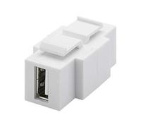 Goobay 79930 Keystone Módulo USB, Ambos Lados einbaubar Negro