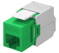 Goobay 90687 cat 6 a keystone rj45/hembra, utp verde/blanco