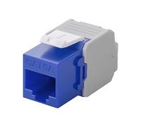 GOOBAY 90688 - Módulo Keystone Cat.6a UTP, RJ45 hembra / LSA, azul