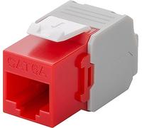 Goobay 90689 Cat 6 A Keystone RJ45/hembra, utp Rojo/Blanco