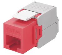 Goobay 90689 Cat 6 A Keystone RJ45/hembra, utp Rojo/Blanco