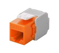 GOOBAY 90690 - Módulo Keystone Cat.6a UTP, RJ45 hembra / LSA, naranja