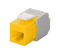 GOOBAY 90691 - Módulo Keystone Cat.6a UTP, RJ45 hembra / LSA, amarillo