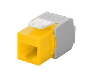 Goobay 90691 Cat 6 A Keystone RJ45/hembra, utp Amarillo/Blanco