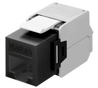 Goobay 90692 cat 6 a keystone rj45/hembra, utp negro/blanco