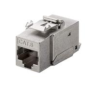 Goobay 90863 Cat 6 Keystone RJ45/hembra, STP, 250 MHz Plata