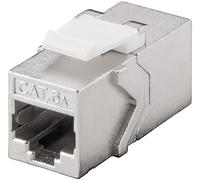 GOOBAY 90866 - Módulo Keystone Cat.6a STP, conector hembra/hembra RJ45,