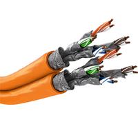 Goobay 91891 cable de red naranja 100 m cat7a s/ftp (s-stp)