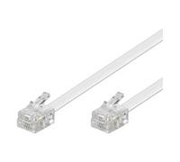 Goobay 93063 - cable modular (2x conector rj11, 4 polos, asignado, 10m