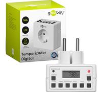 Goobay 93256 - Enchufe digital con temporizador para interiores